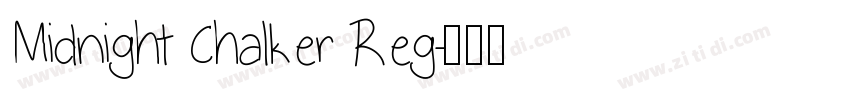 Midnight Chalker Reg字体转换